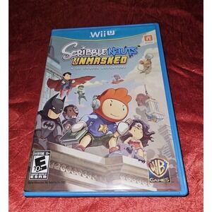 Scribblenauts Unlimited (Nintendo Wii U, 2012) Complete With Manual-tested 2012